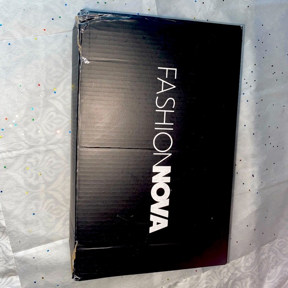 Fashion Nova Clear/Nude Wedge Heels - Picture 2 of 4